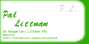 pal littman business card